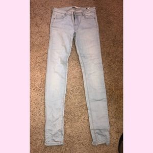 Zara light blue high waist skinny jeans